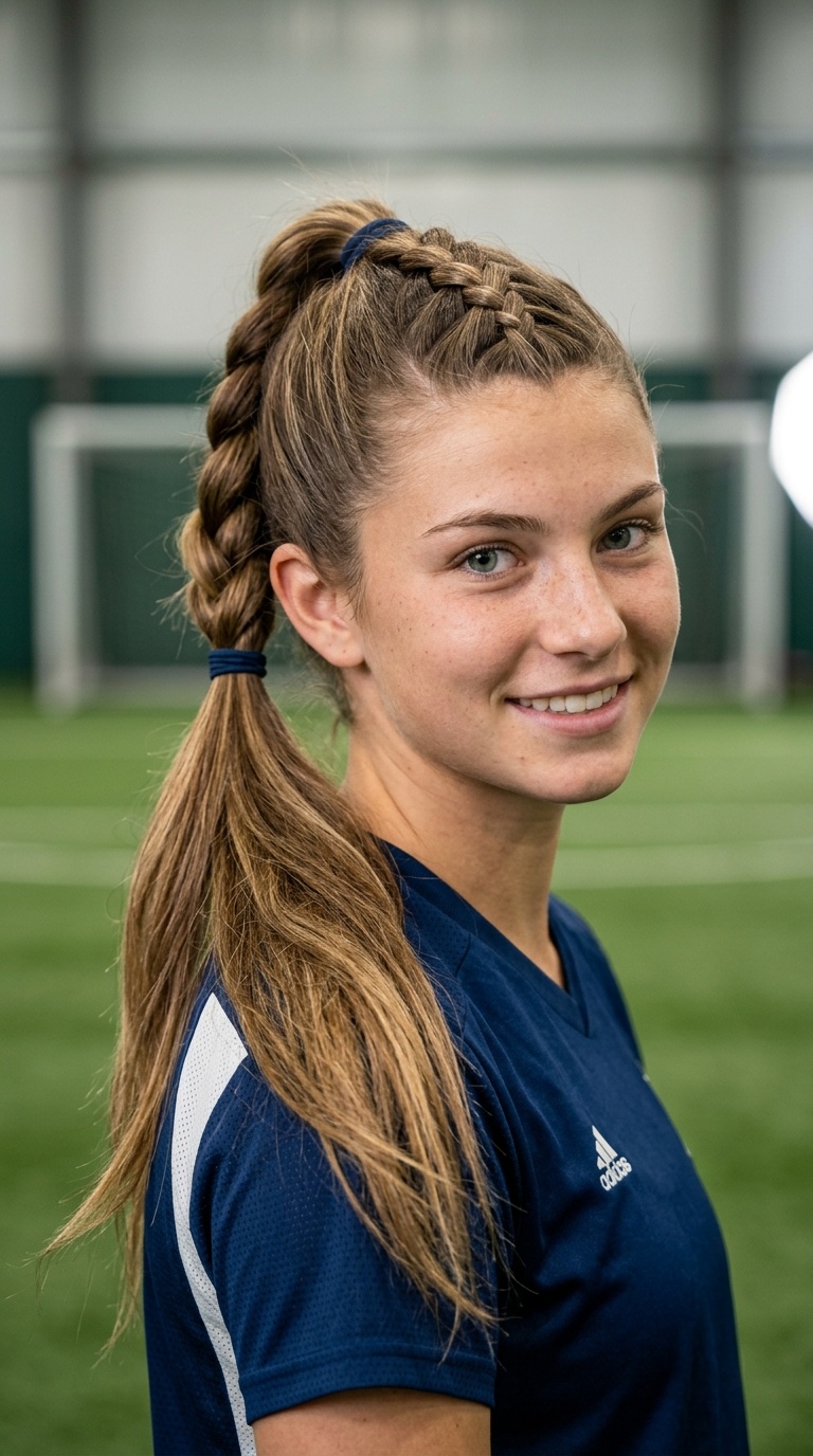 The Classic High Dutch Braid Ponytail
