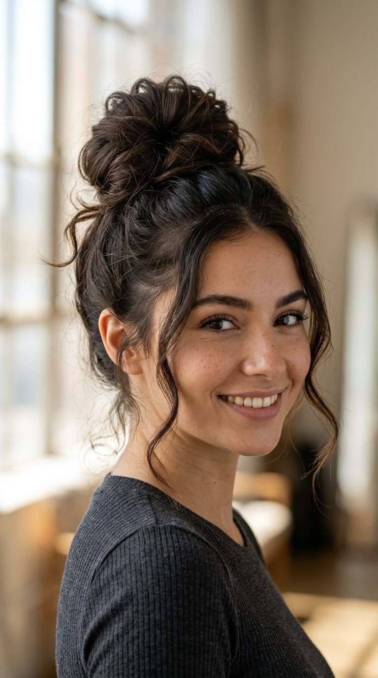 The Classic High Messy Bun