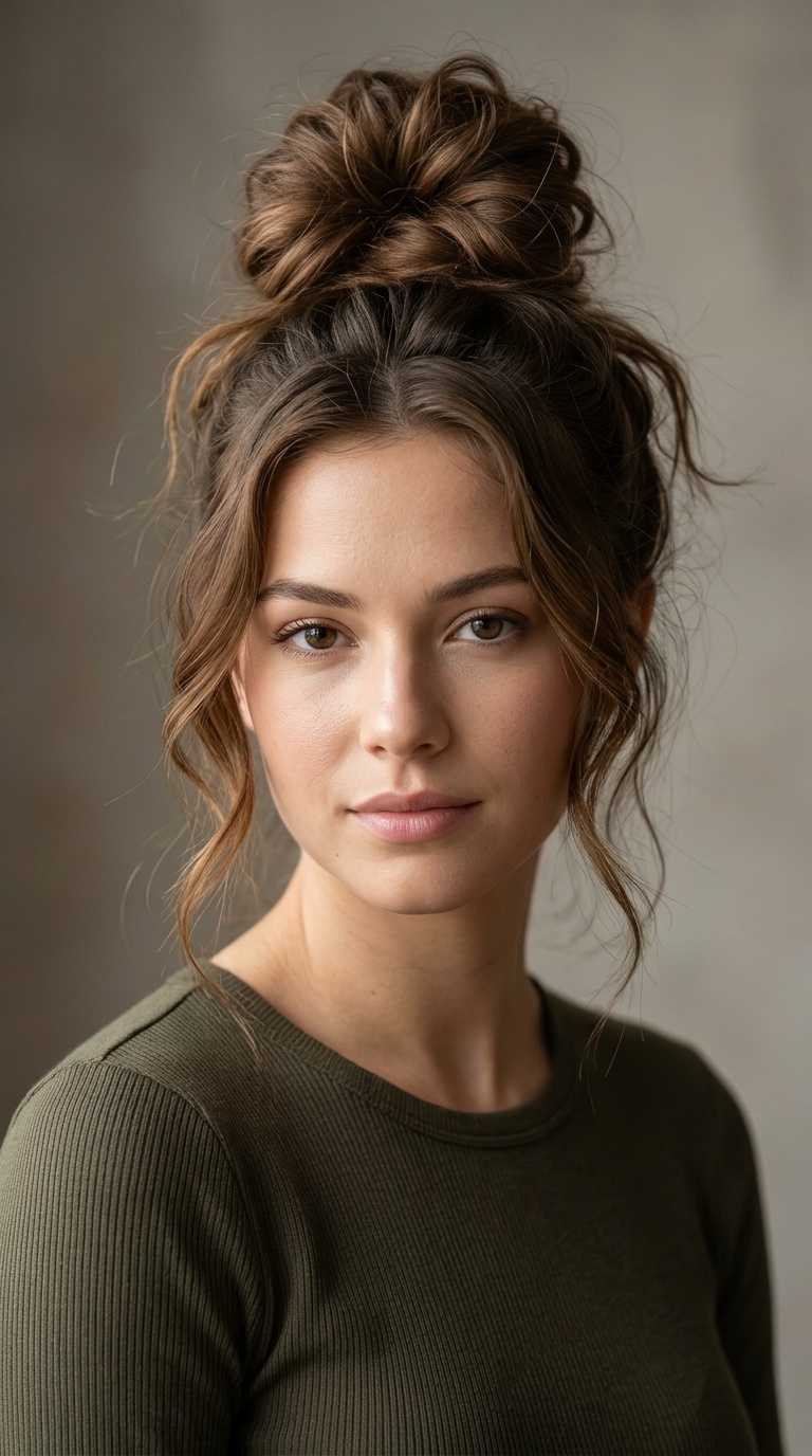 The Classic High Messy Bun
