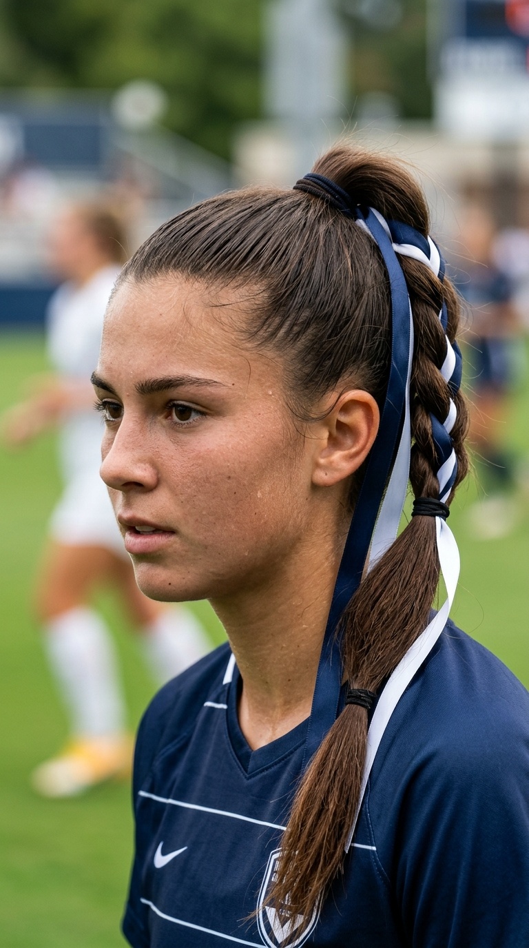 The Classic High Ponytail with Ribbons