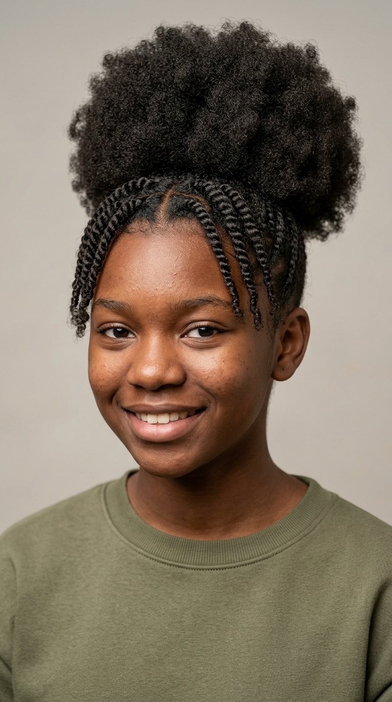 The Classic High Puff with Mini Twists
