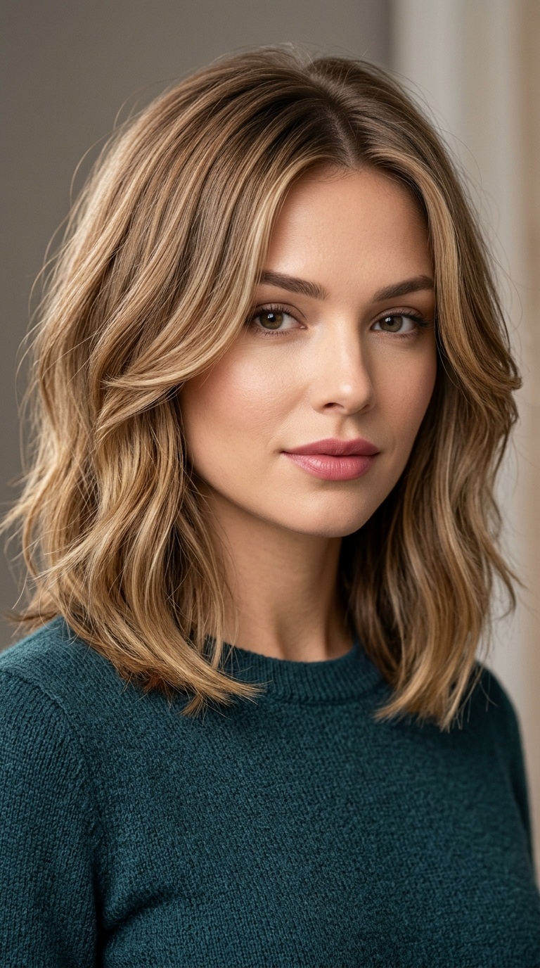 The Classic Lob with Face-Framing Layers