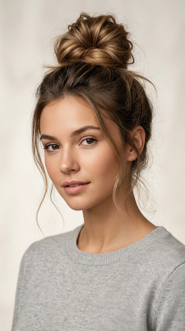 The Classic Messy Top Knot