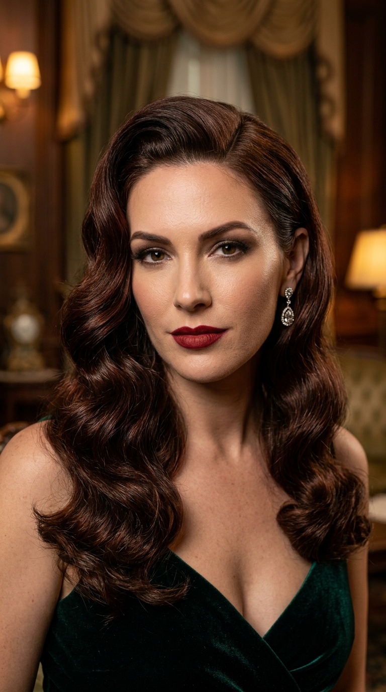 The Classic Old Hollywood Side Sweep
