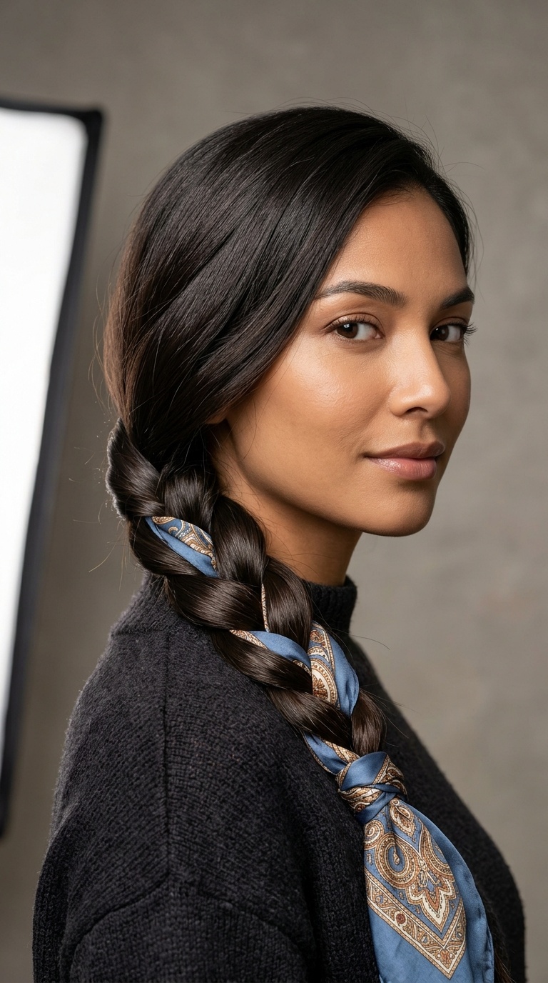 The Classic Silk-Scarf Braid