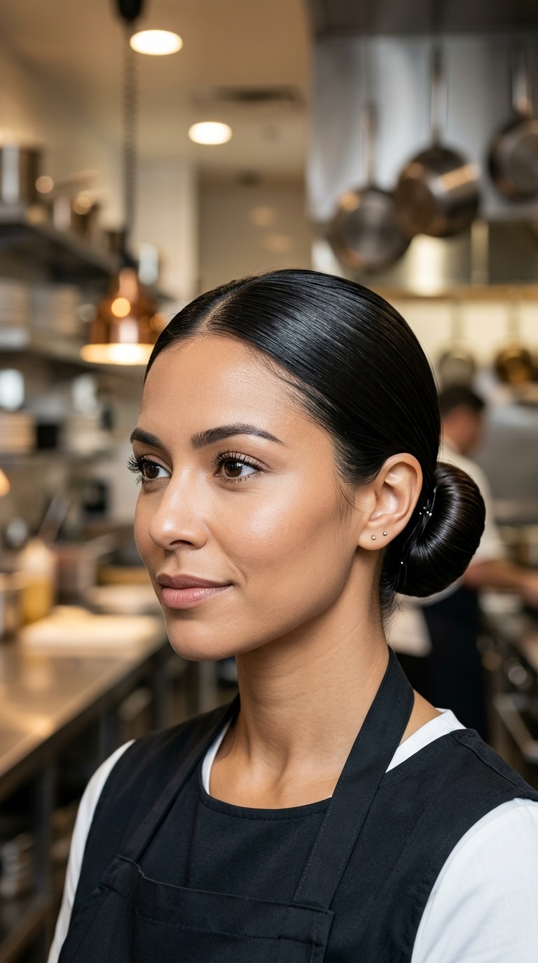The Classic Sleek Low Bun