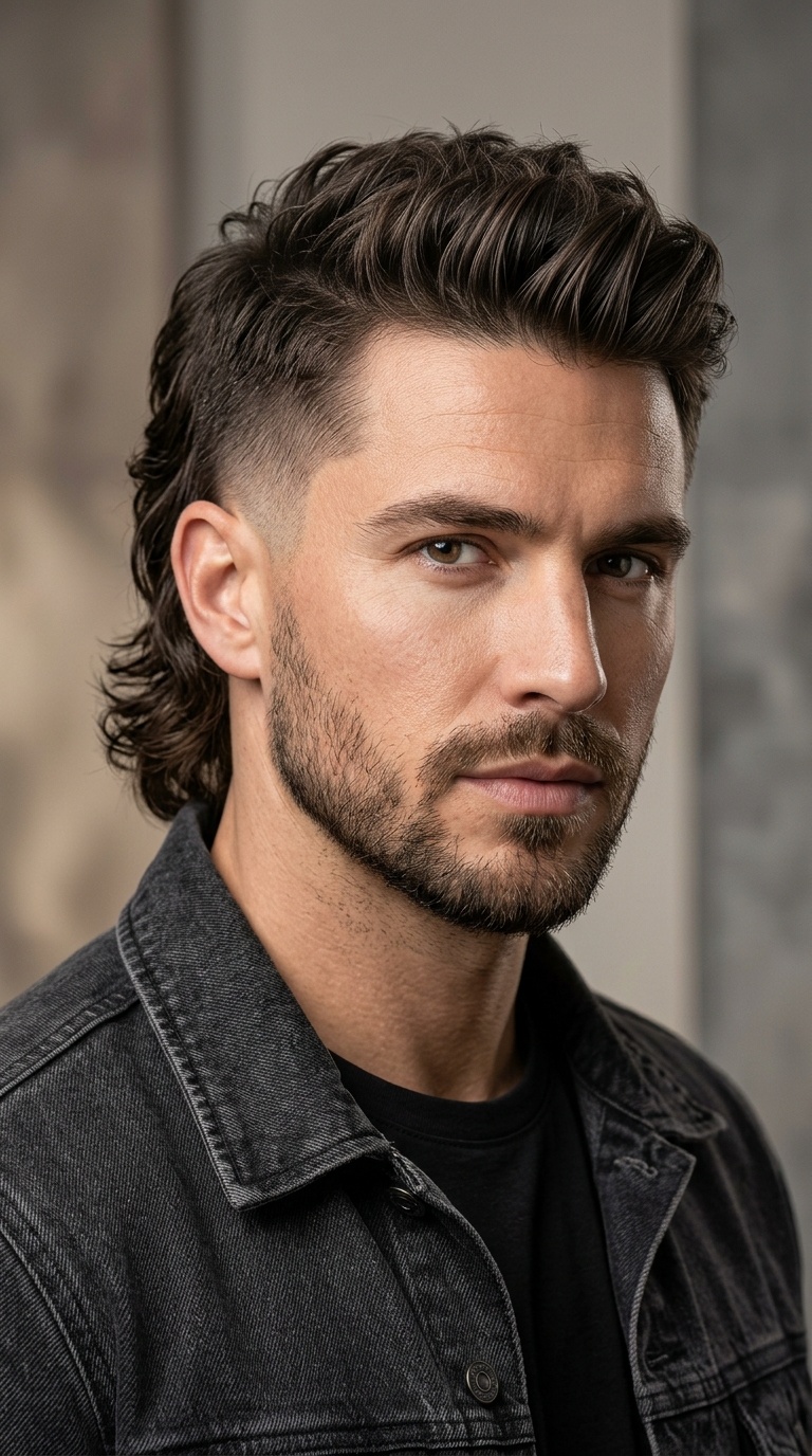 The Classic Taper Fade Mullet