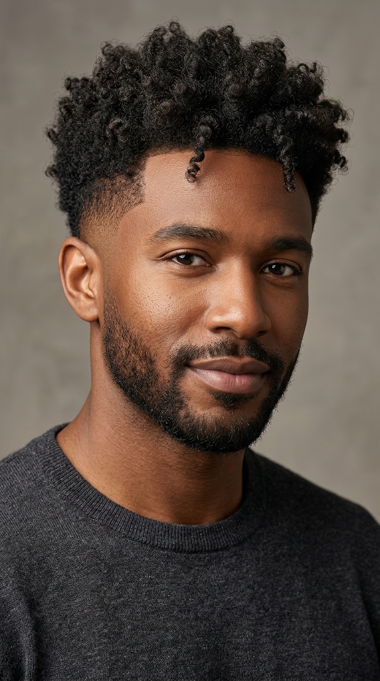 The Curly Drop Fade