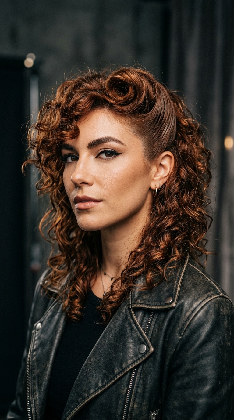 The Curly Shag with Side Roll