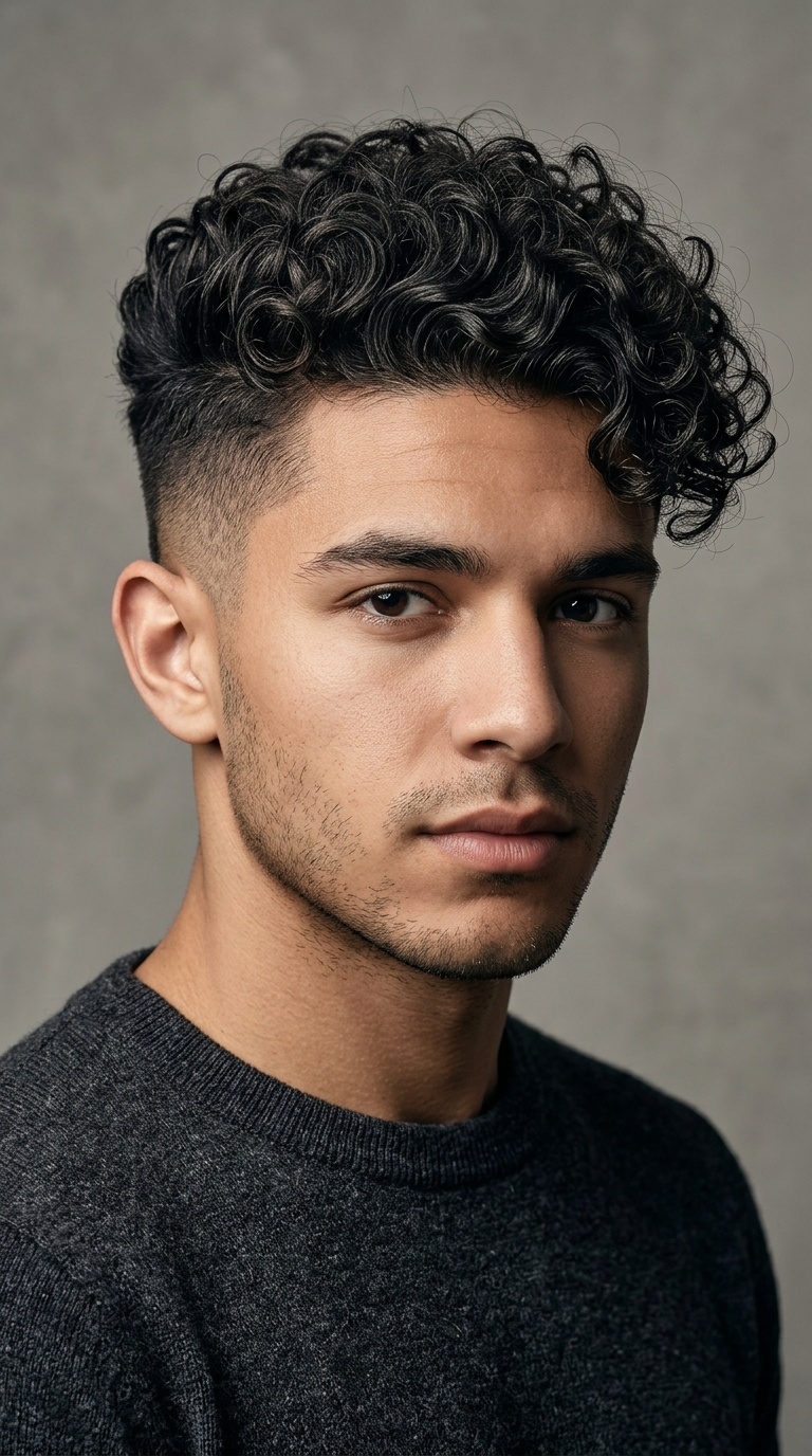 The Curly Undercut with Length