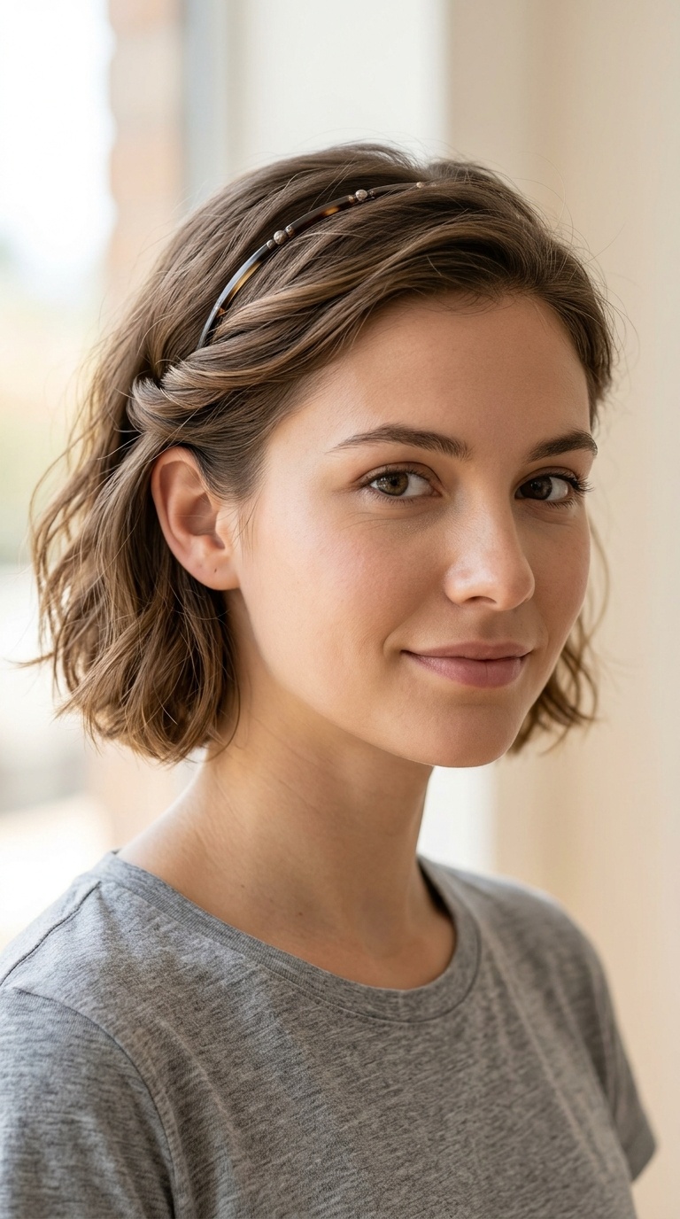 The Decorative Headband Tuck