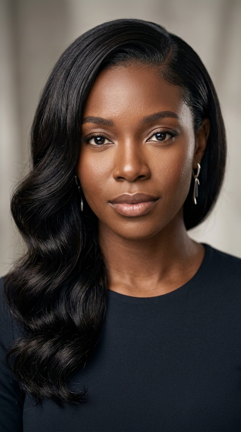 The Deep Side Part with Hollywood Waves
