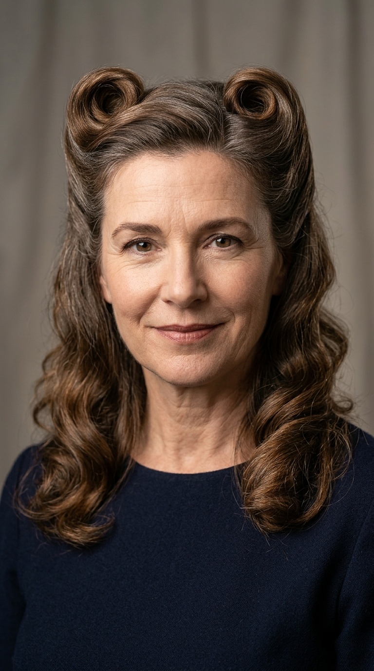 The Double Victory Roll Half-Up