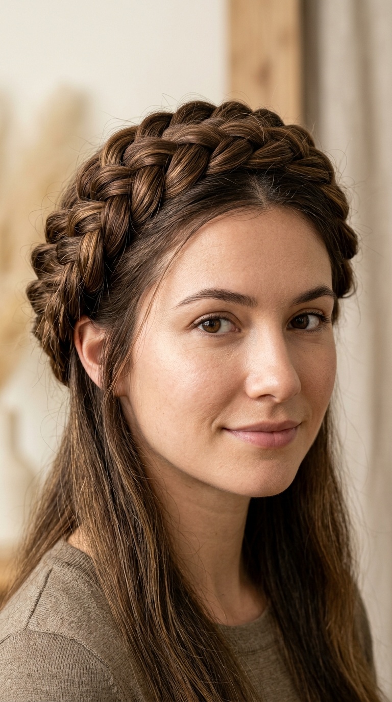The Dutch Braid Crown