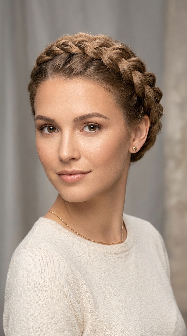 The Dutch Braid Crown