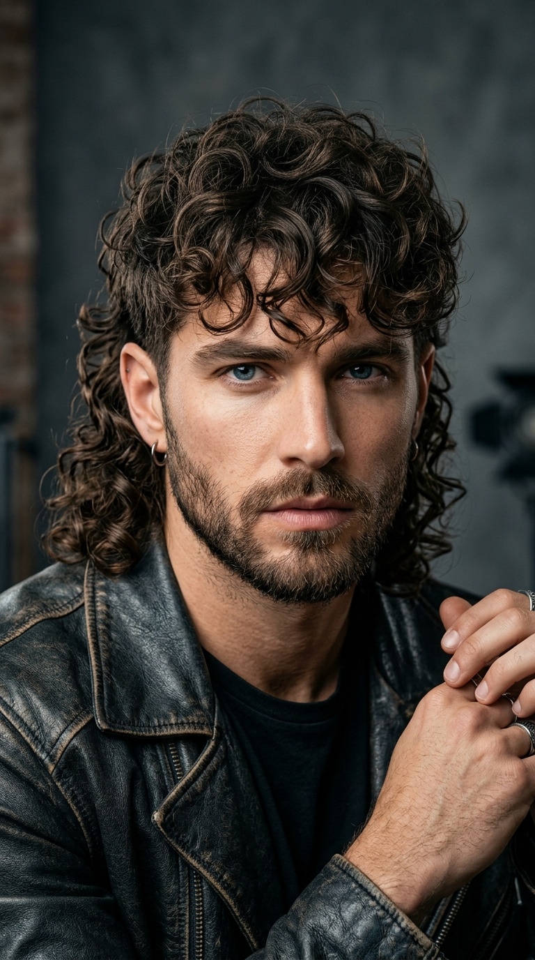 The Edgy Mullet-Curls Hybrid