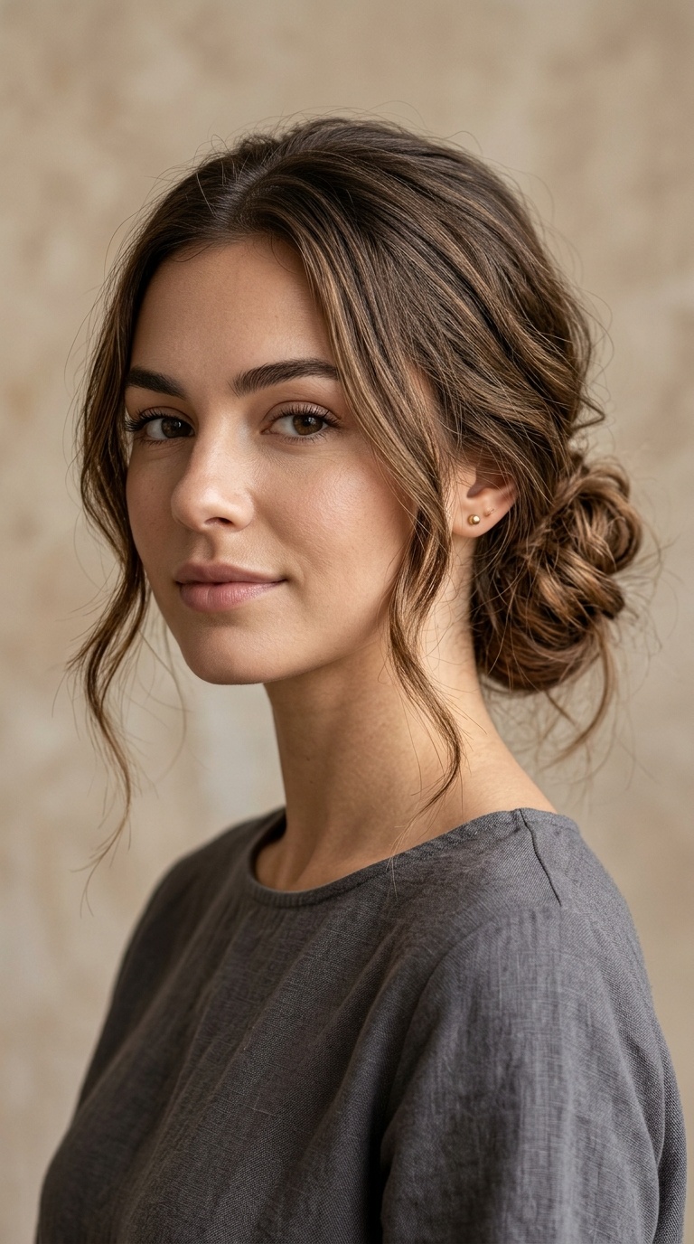 The Effortless Messy Low Bun