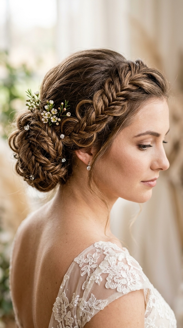 The Elaborate Braided Chignon