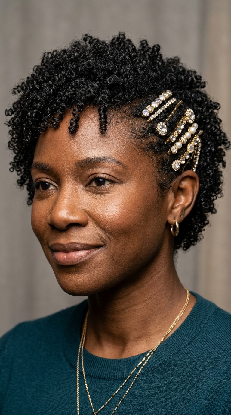 The Embellished Bobby Pin Look
