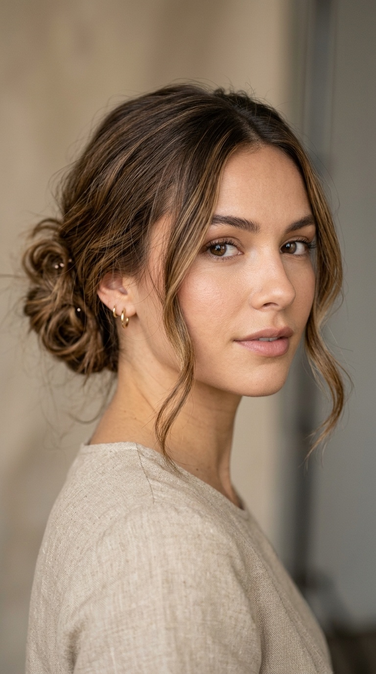 The Face-Framing Tendril Bun