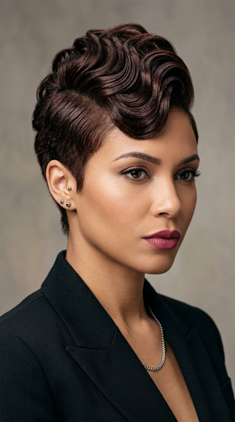 The Faux-Finger Wave Mohawk