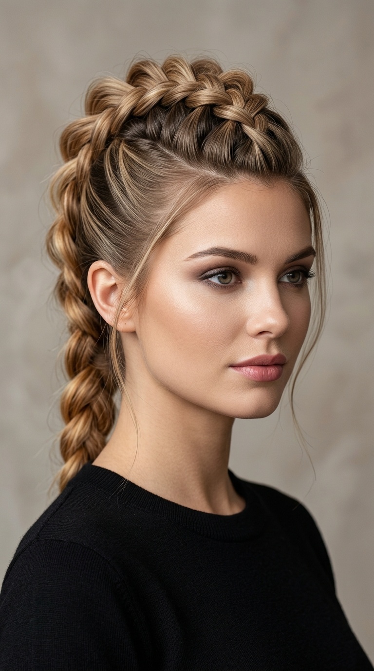 The Faux Hawk Braid