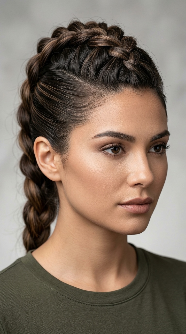 The Faux Hawk Braid