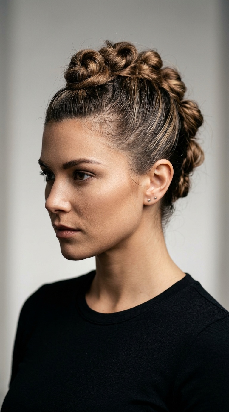The Faux Hawk Bun