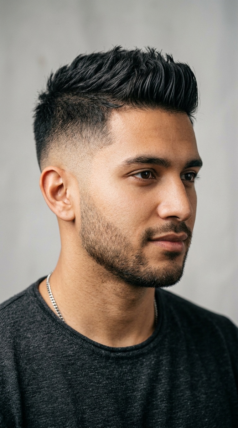 The Faux-Hawk Fade
