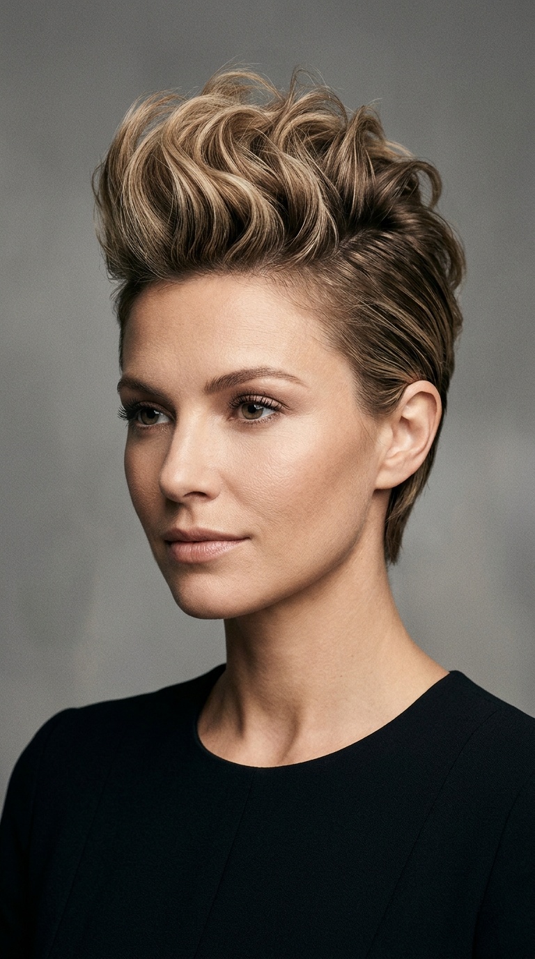 The Faux Hawk Updo