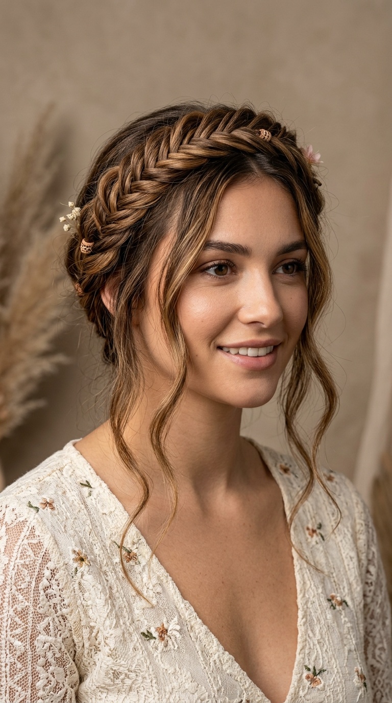 The Fishtail Crown Braid