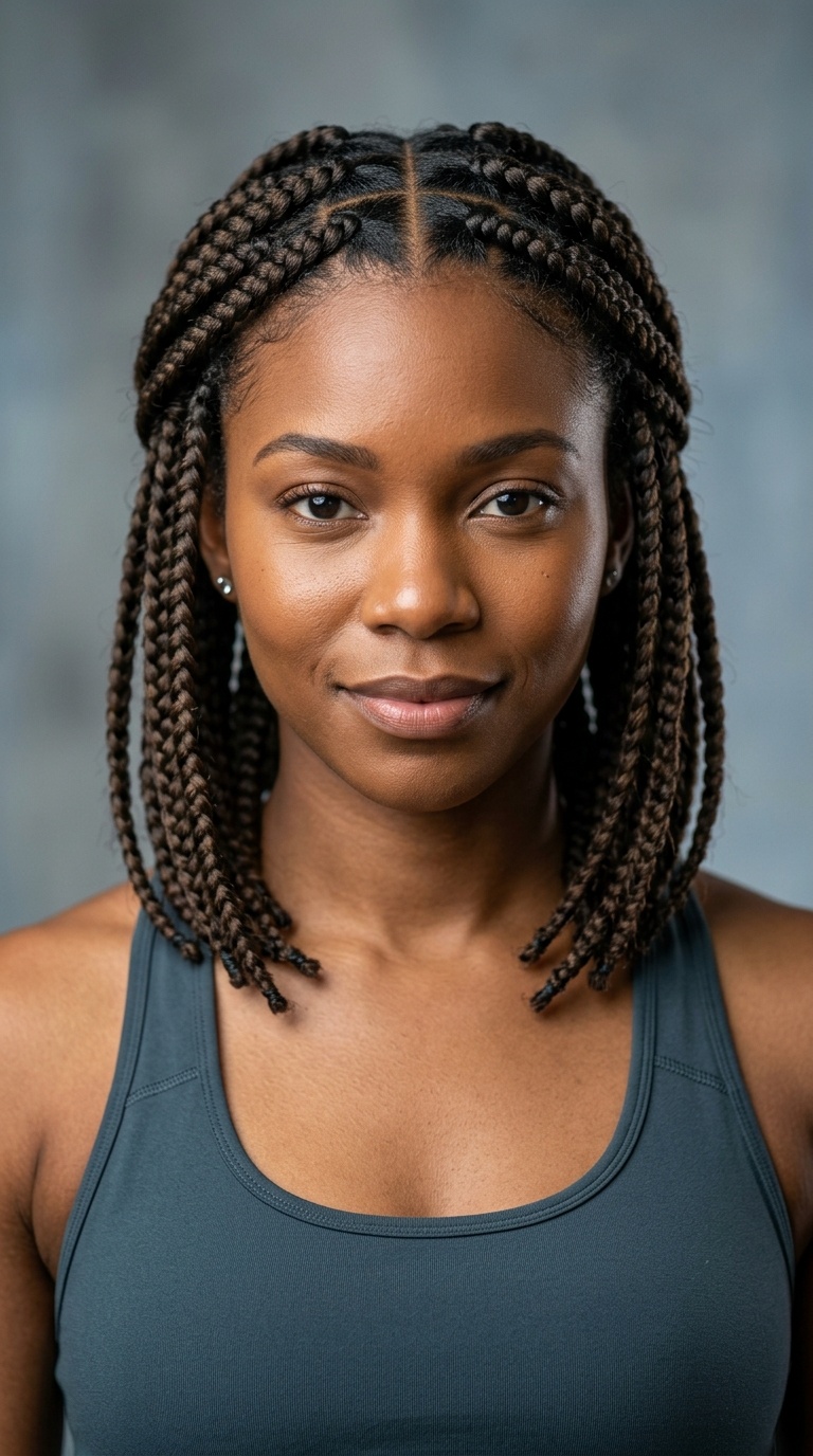 The Four-Corner Box Braids