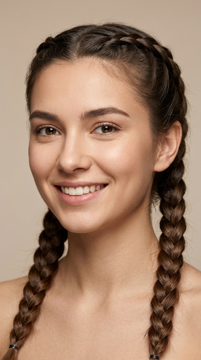 The French Braid Pigtails