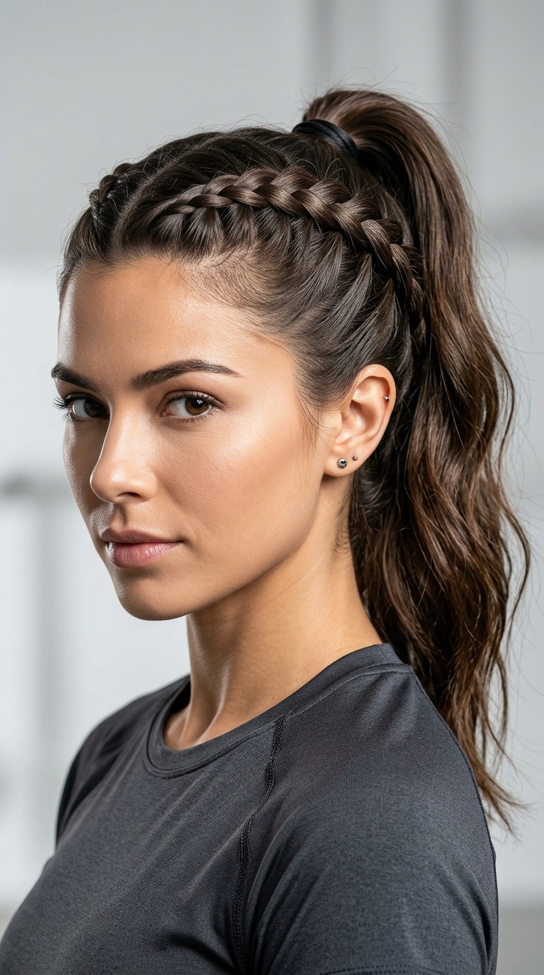 The French Braid Ponytail