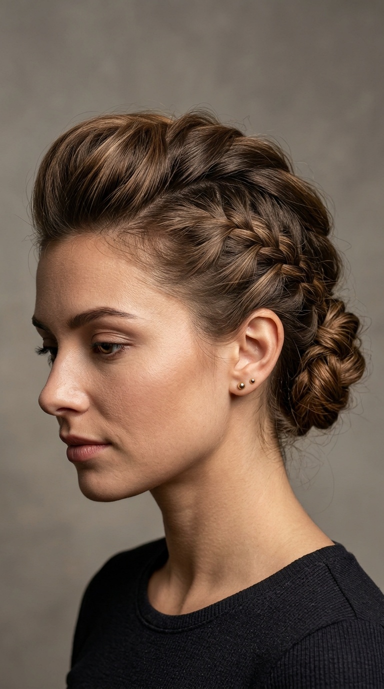 The French Braided Pompadour