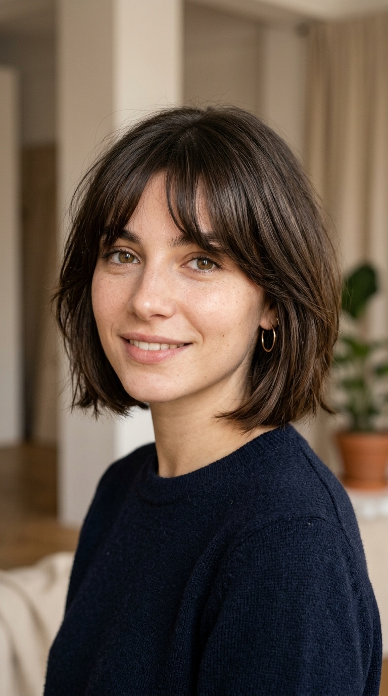 The French Girl Bob with Curtain Fringe