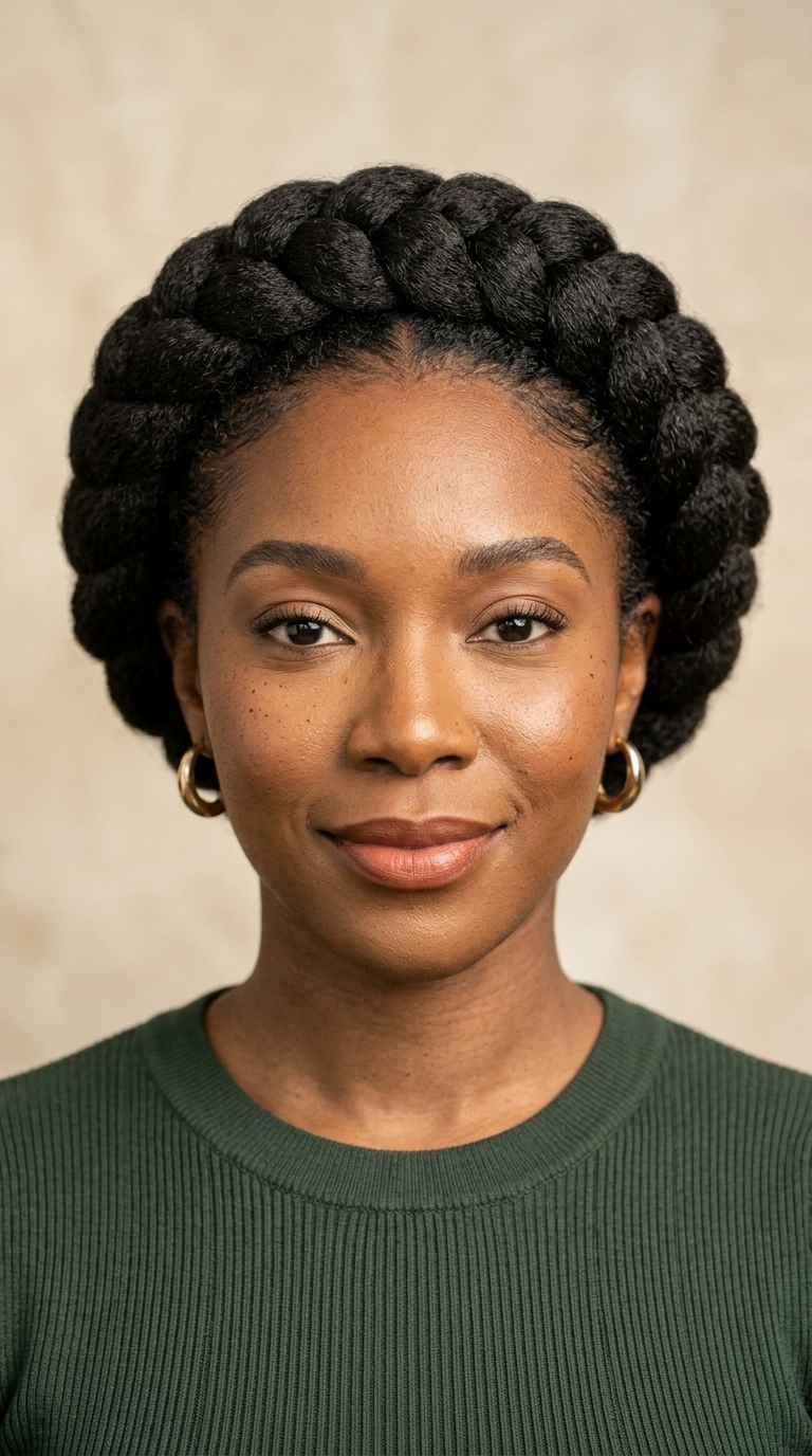 The Goddess Halo Braid