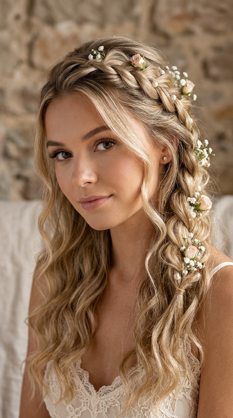 The Half-Up Boho Braid