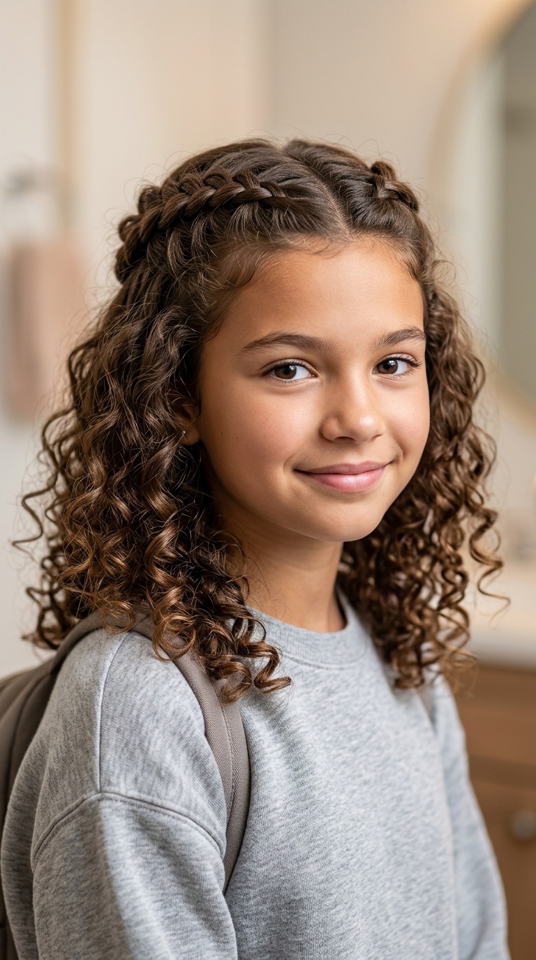 The Half-Up Braided Crown