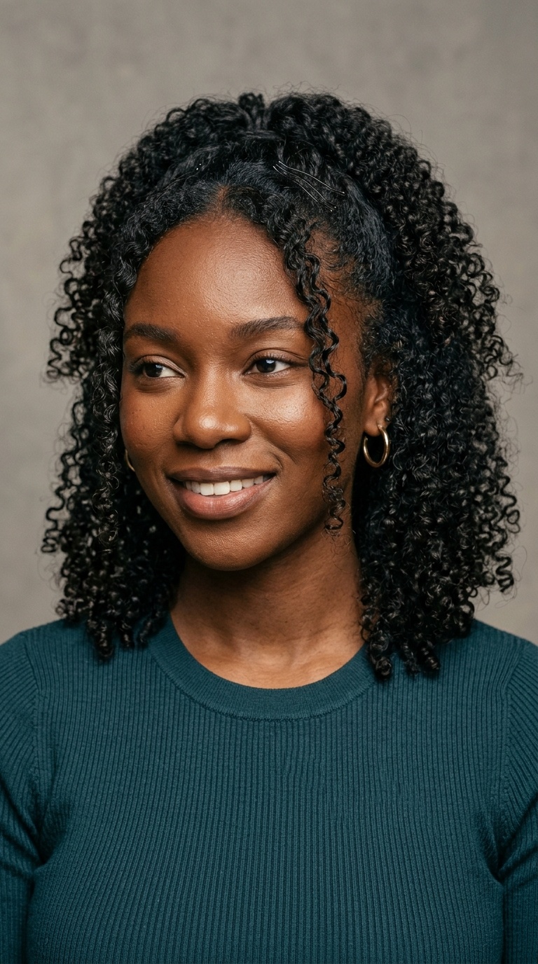 The Half-Up, Half-Down Curls