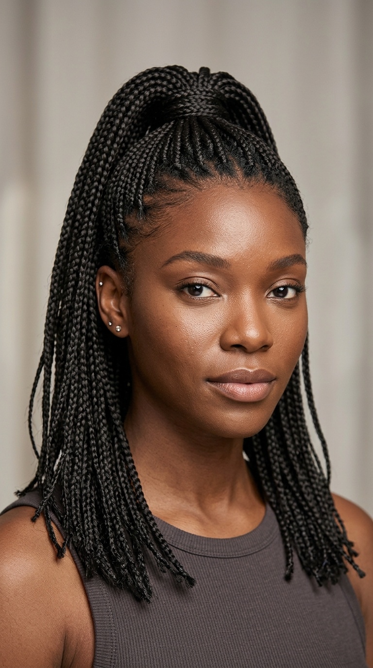 The Half-Up High Ponytail