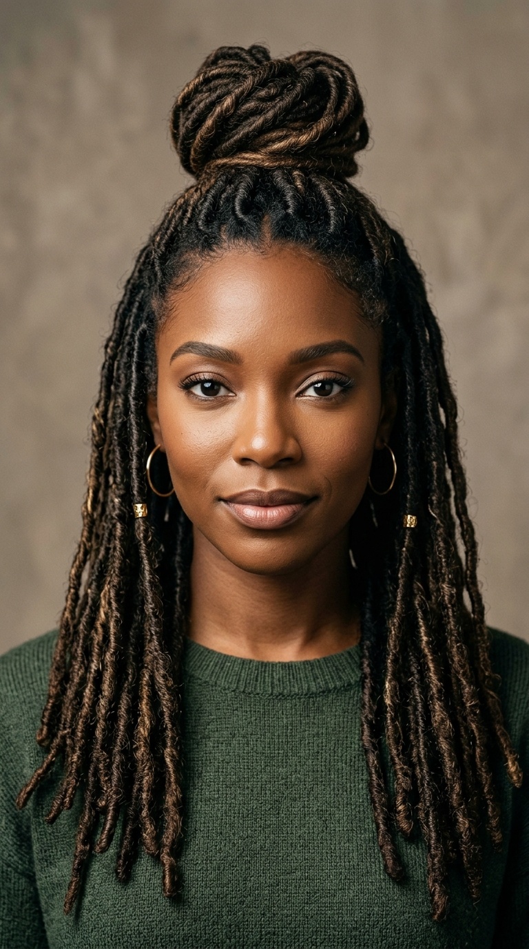 The Half-Up High Top Knot