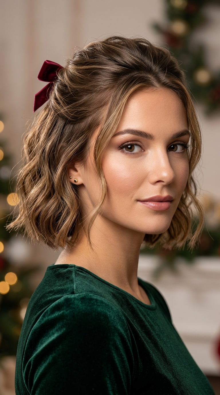 The Half-Up Mini Bow
