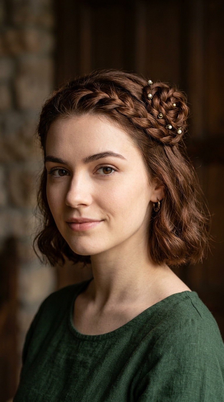 The Half-Up Rosette Crown