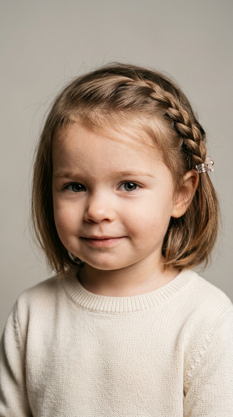 The Half-Up Side Braid