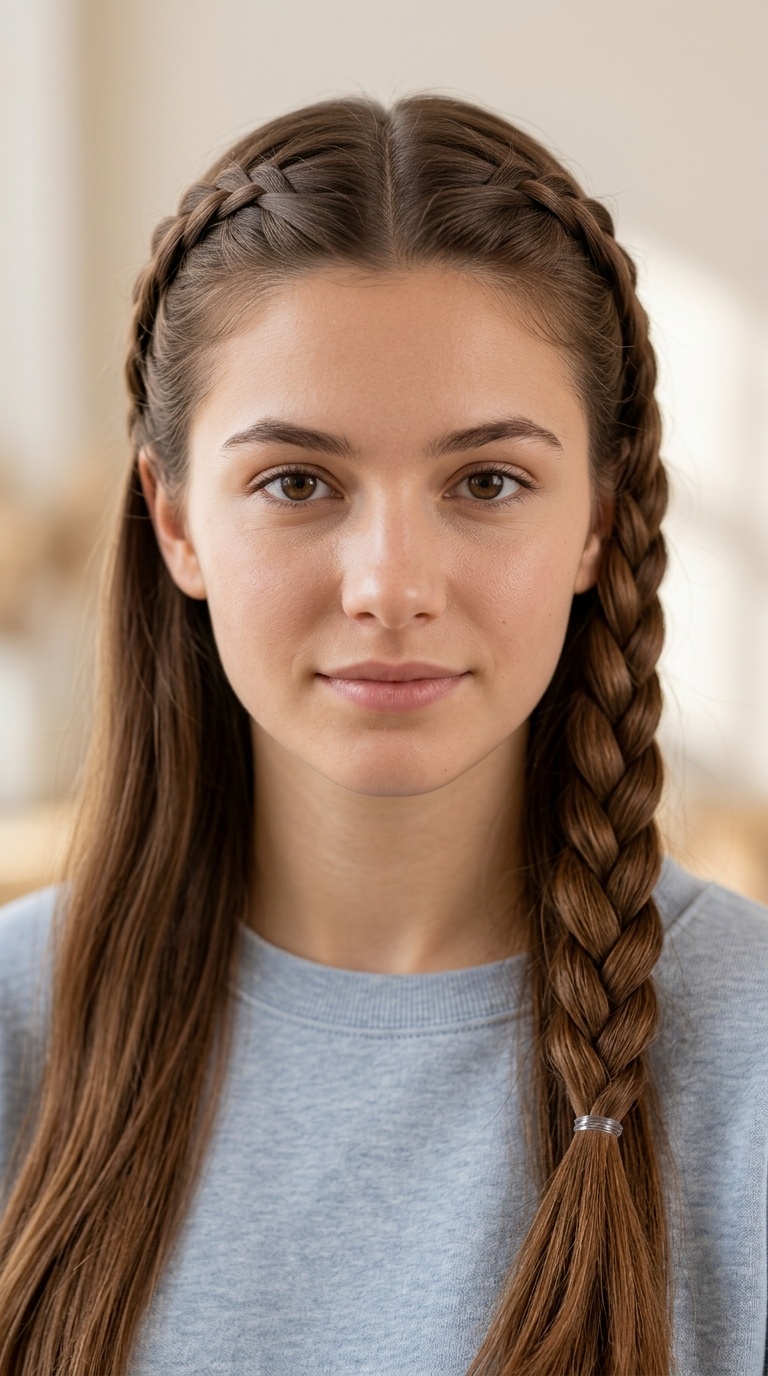 The Half-Up Simple Braid