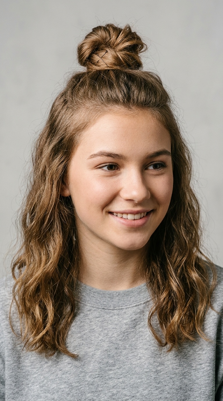 The Half-Up Top Knot