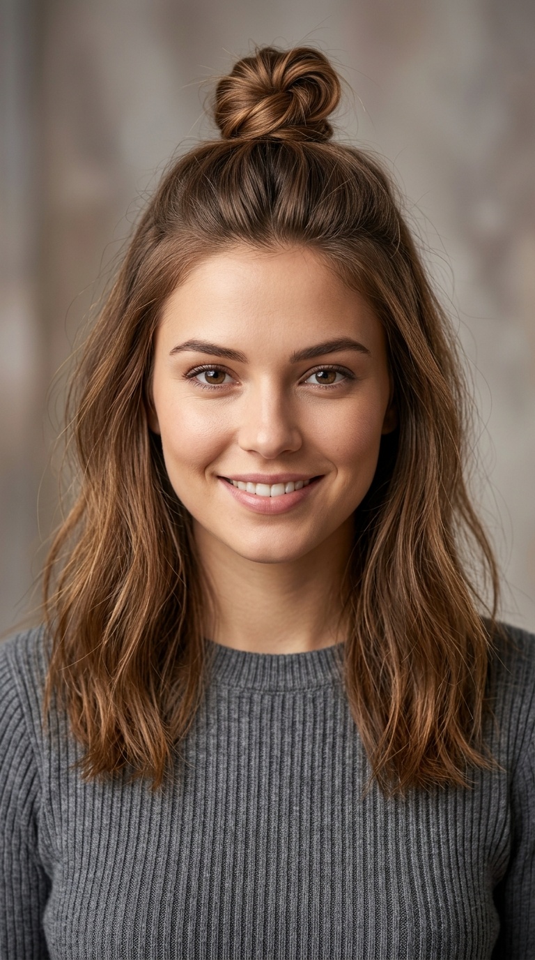 The Half-Up Top Knot