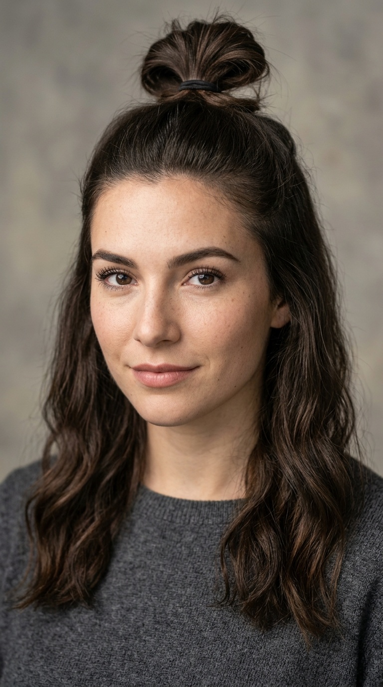 The Half-Up Top Knot