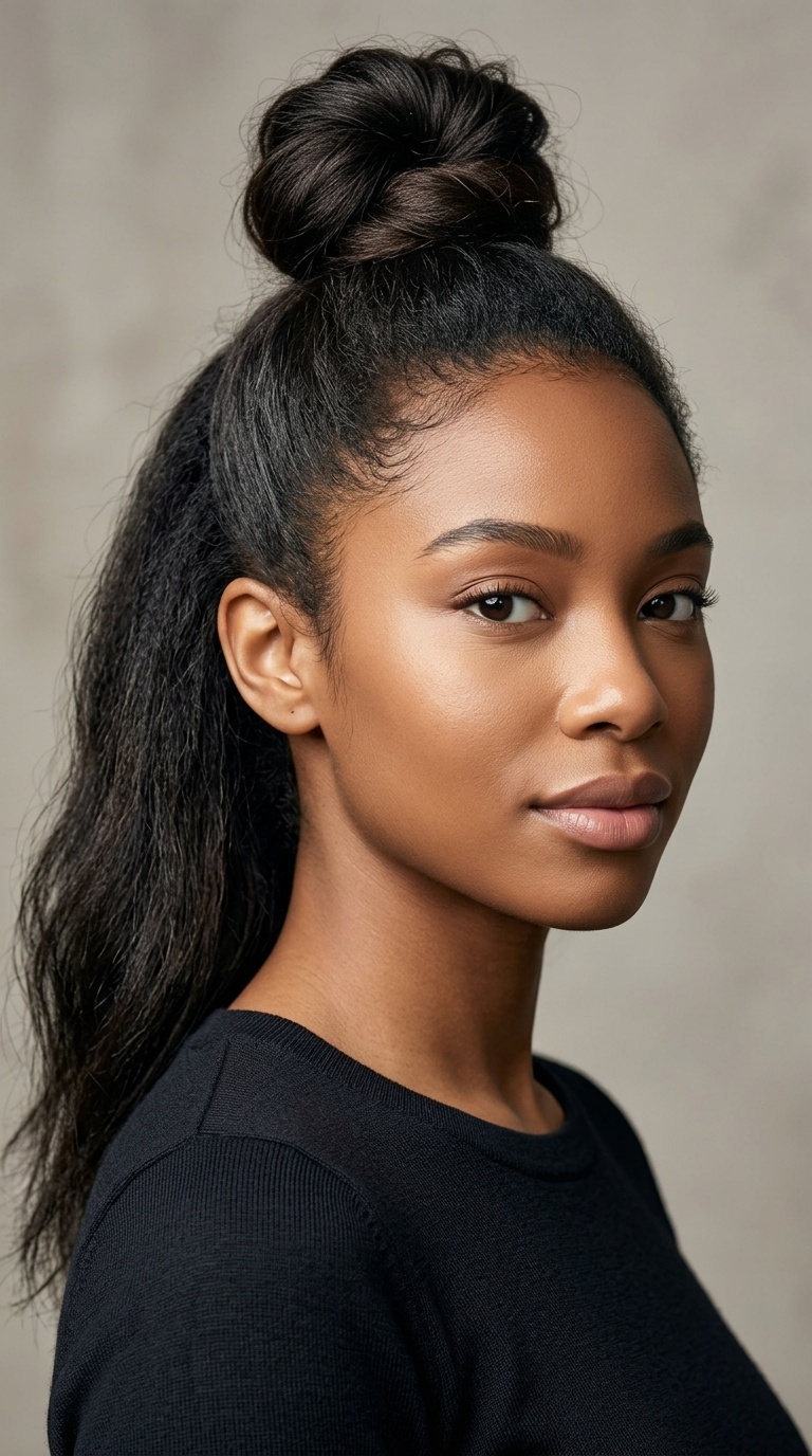 The Half-Up Top Knot